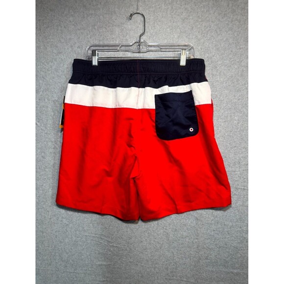 Speedo Swim Trunks Board Shorts Mens Size Large Red Lined UPF 50+ Sun Protection - Picture 10 of 11